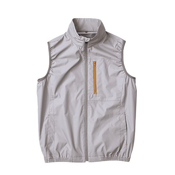 KU92140 空調服 R ポリエステル製 遮熱 タチエリ ベスト 服のみ シルバー L[21]