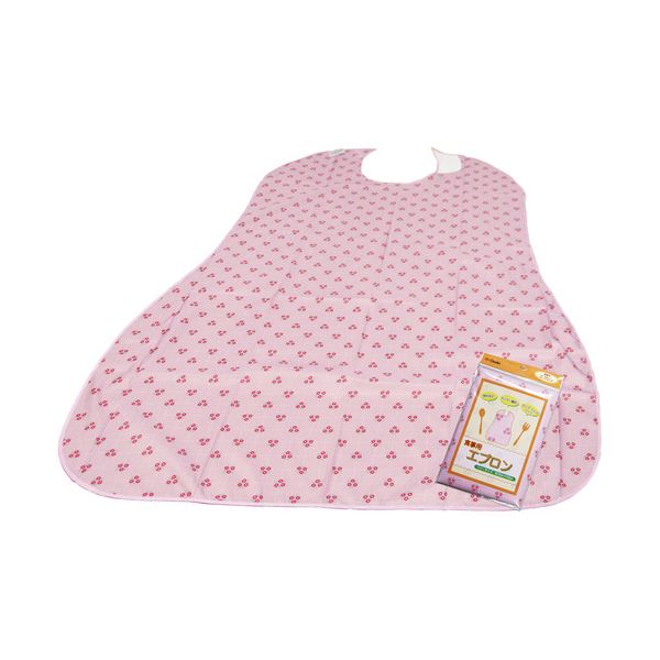■サイズ・色違い・関連商品■ブルー 1枚 5セット■ピンク 1枚 5セット[当ページ]■グリーン 1枚 5セット■イエロー 1枚 5セット■商品内容【ご注意事項】この商品は下記内容×5セットでお届けします。●ワイドワンタッチテープ付、首周りのサイズ調整も簡単。●車椅子の方でも安心なロングサイズ、食卓に敷いても使用可能■商品スペック色：ピンクサイズ：フリー寸法：幅75×長さ110cm材質：ポリエステル重量：82g柄：花洗濯機：○脱水機：○乾燥機：○アイロン：×■送料・配送についての注意事項●本商品の出荷目安は【1 - 5営業日　※土日・祝除く】となります。●お取り寄せ商品のため、稀にご注文入れ違い等により欠品・遅延となる場合がございます。●本商品は仕入元より配送となるため、沖縄・離島への配送はできません。[ 73737 ]