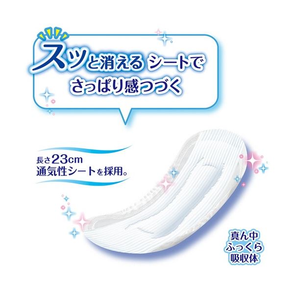本家屋の(まとめ) ユニ・チャーム チャームナップ 吸水さらフィ 長時間快適用 1パック(22枚) 【×3セット】[21]｜アングル2