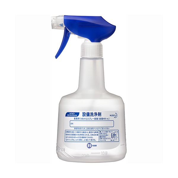（まとめ）花王 設備洗浄剤 業務用 つめかえスプレー容器 600ml 1本 【×10セット】[21]