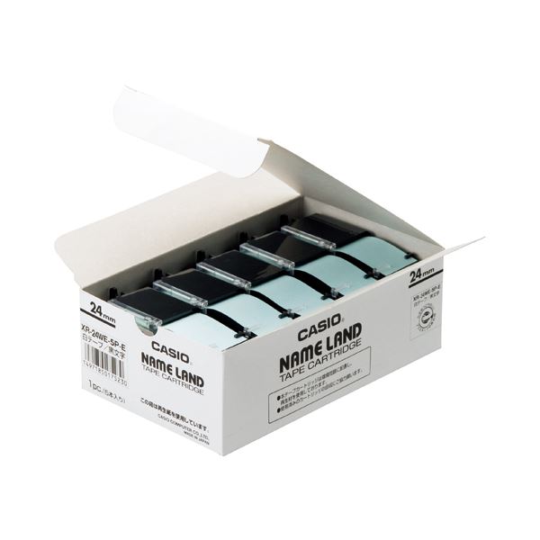 (ޤȤ˥ CASIO ͡ NAME LAND ɥơ 24mm8m /ʸ XR-24WE-5P-E 1...