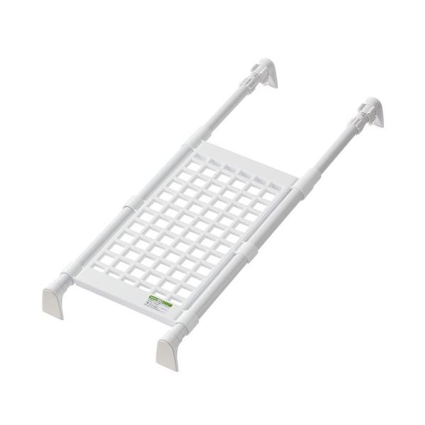 (まとめ) 突っ張り棚/突っ張りラック 【伸縮 超強力メッシュラックミニ S】 強力 53〜75cm 【×10個セッ..