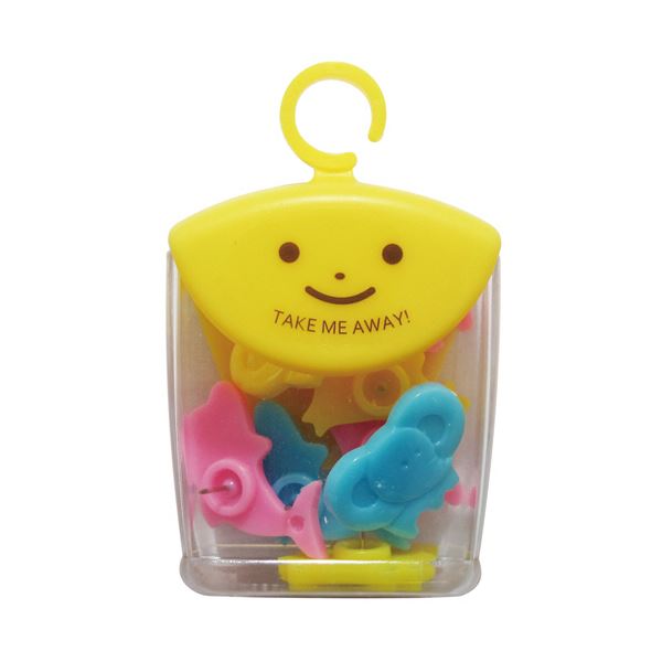 （まとめ）ミツヤ ツレテッテ 動物ピン TM-11 1セット(40本：8本×5ケース)【×3セット】[21]