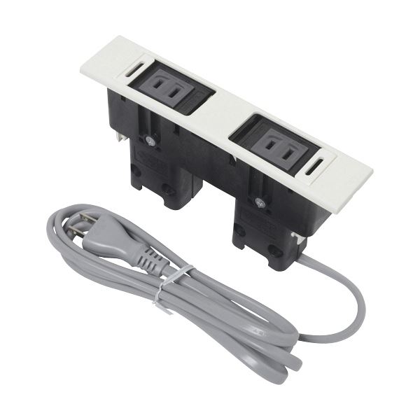 スガツネ工業デスクトップマルチタップDML型(210-020-488) DML-PP-WT 1個[21]