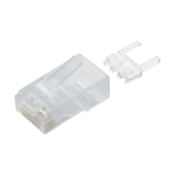 (まとめ) エレコム ツメの折れないLANコネクタカテゴリー6 LD-6RJ45T10/T 1パック(10個) 【×10セット】[21]