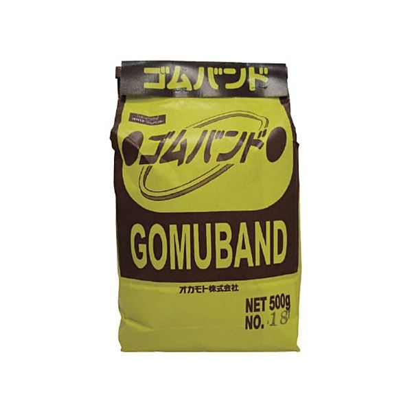 (まとめ) オカモト ゴムバンド 1kg 袋入 370 1袋(550本) 【×3セット】[21]