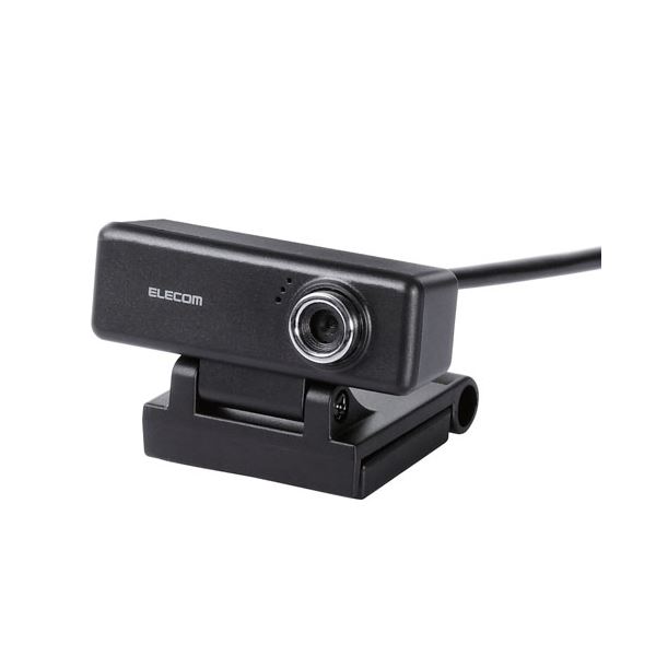 エレコム PCカメラ／200万画素／マイク内蔵／高精細ガラスレンズ／ブラック UCAM-C520FBBK[21]