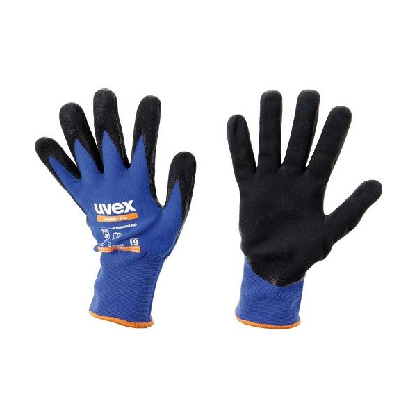 Rakuten - (まとめ) ウベックス ニトリル背抜き手袋 アスレティック ライト S ブルー/アンスラサイト 6002767 1双 【×3セット】[21]