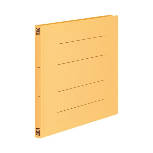 （まとめ） プラス PPフラットファイルA4E No.122P YL 1冊【×30セット】[21]