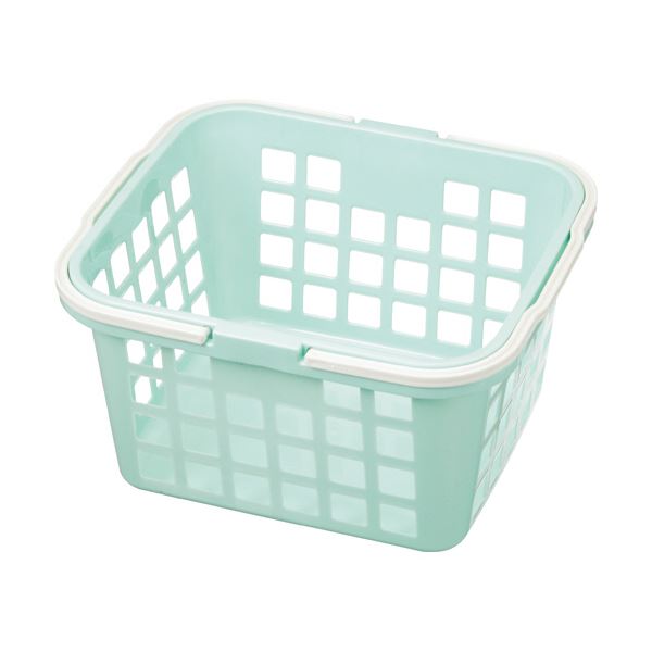 （まとめ）アサヒ化成 サンテール バスケット#28 ミントブルー K-0228 1個 【×30セット】[21]