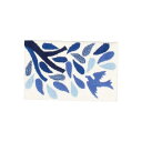 ラグマット/絨毯 【約50×80cm ブルー】 ホットカーペット対応 日本製 『aoitori』 プレーベル【代引不可】 [21]