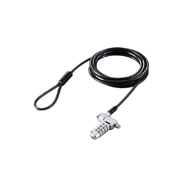 エレコム セキュリティワイヤーロック/ダイヤルシリンダー錠/マルチ用 ESL-404[21]