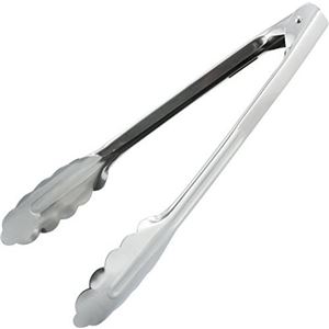 〔240個セット〕 トング 調理器具 24cm 小 日本製 耐久性 耐蝕性 ステンレス鋼 味道 万能トング キッチン 台所 バーベキュー[21]
