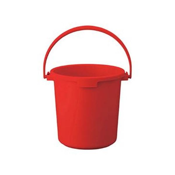 （まとめ）TRUSCO PPカラーバケツ 22L赤 TPPB-22-R 1個【×10セット】[21]