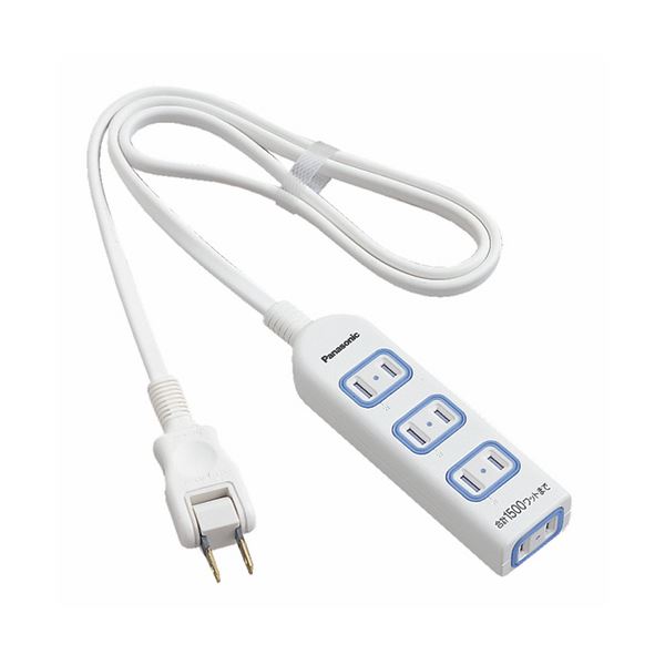 (まとめ) パナソニック ザ・タップX 2P・4個口 ホワイト 1.0m WHA2514WKP(1個) 【×10セット】[21]