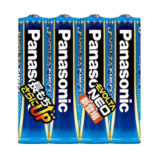 (まとめ) パナソニック アルカリ乾電池EVOLTAネオ 単4形 LR03NJ/4SE 1パック(4本) 【×10セット】[21]