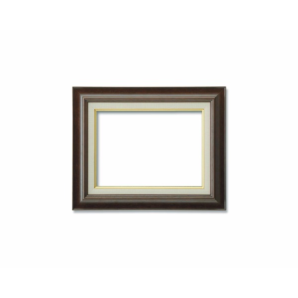 〔 油額 〕 油絵額 キャンバス額 木製油絵額 茶色油絵額 M6号 410×242mm ブラウン 額 額縁 フレーム[21]