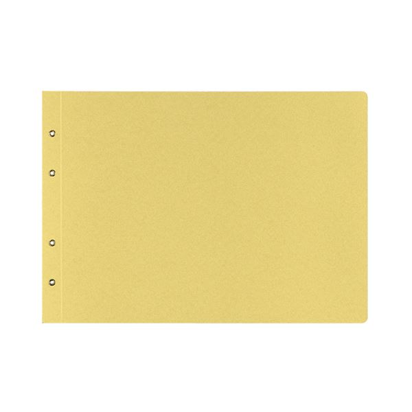 (まとめ) コクヨ 綴込表紙C クラフトタイプB4ヨコ 4穴 ツ-53 1セット(10組20枚:1組2枚×10パック) 【×10セット】[21]