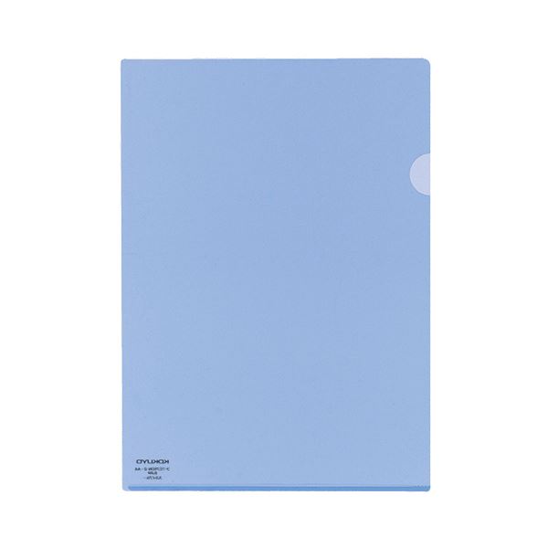 (まとめ) コクヨ クリヤーホルダースーパークリヤー10(テン) A4 スカイブルー フ-TC750N-2 1パック(5枚..