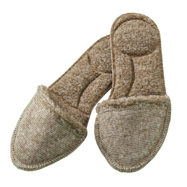 足指まであったかボアインソール ブラウン[21]