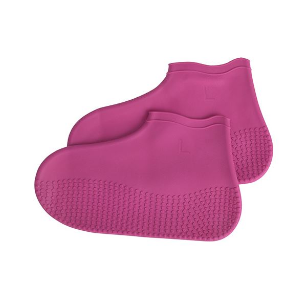 （まとめ） エツミ 防水シューズカバー2 Lサイズ ワイン V-82345 【×2セット】[21]