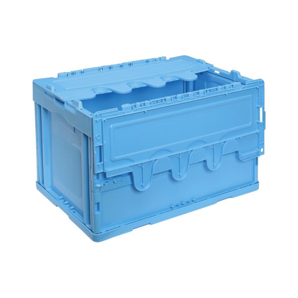 折畳み コンテナー 蓋付 50L ブルー CF-S51NR B 折りたたみ コンテナ 収納 容器 オリコン[21]