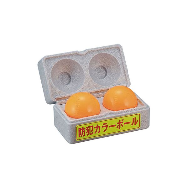 ■商品内容防犯カラーボール D-92■商品スペック■包装サイズ／180×97×92mm（ポリ袋入）■商品内容／本体×2（φ73mm）（材：塩化ビニール、水性塗料、発泡スチロール）■重量／400g■生産国／日本■D-92【ご注意事項】本商品は、北海道・沖縄・離島への配送はいたしかねます。あらかじめご了承ください。■送料・配送についての注意事項●本商品の出荷目安は【3 - 6営業日　※土日・祝除く】となります。●お取り寄せ商品のため、稀にご注文入れ違い等により欠品・遅延となる場合がございます。●本商品は同梱区分【TS2012】です。同梱区分が【TS2012】と記載されていない他商品と同時に購入された場合、梱包や配送が分かれます。●本商品は仕入元より配送となるため、北海道・沖縄・離島への配送はできません。[ D-92 ]