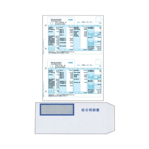 ■商品内容●給与明細書（336001）と専用窓付封筒のセット。■商品スペック対応機種：給与明細書類:レーザープリンタ、インクジェットプリンタ対応ソフト：弥生給与、やよいの給与計算、弥生会計スタンダード/プロフェッショナル/ネットワーク/AEその他仕様：●セット内容:給与明細書(336001)・専用窓付封筒×各300備考：※インクジェットプリンターをお使いの場合は、プリンターの印字領域が印刷範囲より少ない場合には正しく印刷することができません。■送料・配送についての注意事項●本商品の出荷目安は【1 - 5営業日　※土日・祝除く】となります。●お取り寄せ商品のため、稀にご注文入れ違い等により欠品・遅延となる場合がございます。●本商品は仕入元より配送となるため、沖縄・離島への配送はできません。[ 336007 ]