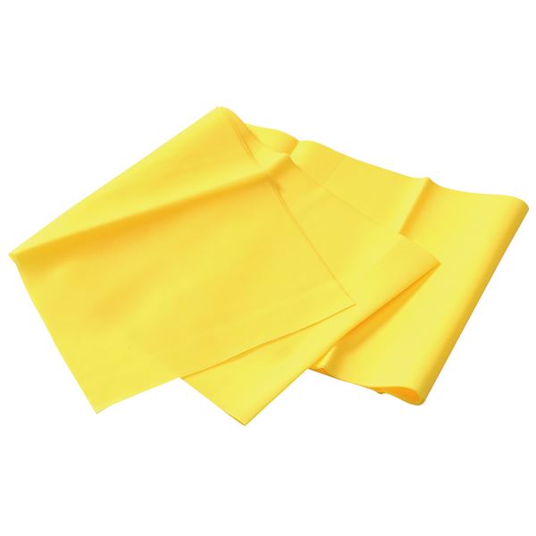 （まとめ） トレーニング用ラバーバンドチューブ イエロー 【×20セット】[21]