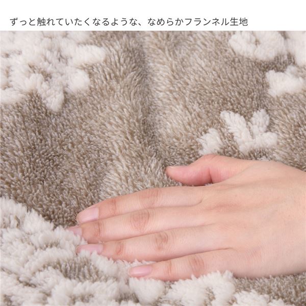 こたつ布団 こたつ掛け布団 約190×190cm グレー フランネル生地 こたつ薄掛け布団 シュシュ リビング ダイニング【代引不可】[21] [3]