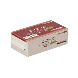 （まとめ）大王製紙 エリエールペーパータオルスマートタイプ 無漂白シングル 中判 200枚 1パック【×30セット】[21]