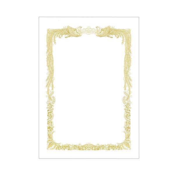(まとめ) TANOSEE 賞状用紙 白 A4 ヨコ書用 1冊（10枚） 【×30セット】[21]