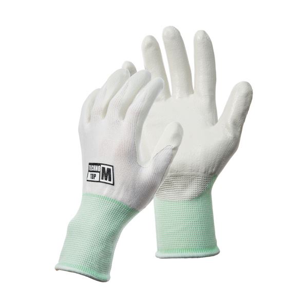 (まとめ) 川西工業 テクノトップ M 白×グレー #2983-M 1双 【×30セット】[21]