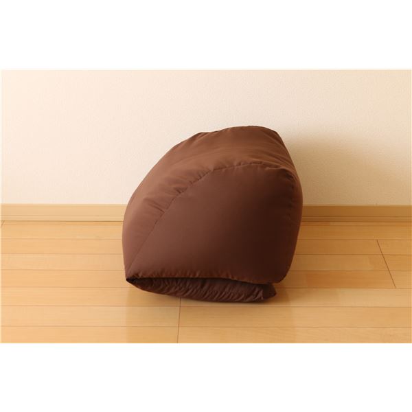 テレビ枕 寝そべりクッション 約44×90×26cm ブラウン日本製 ピーチスキン 低反発 軽量 抗菌 チップウレタン スマホ ごろ寝【代引不可】[21] [2]