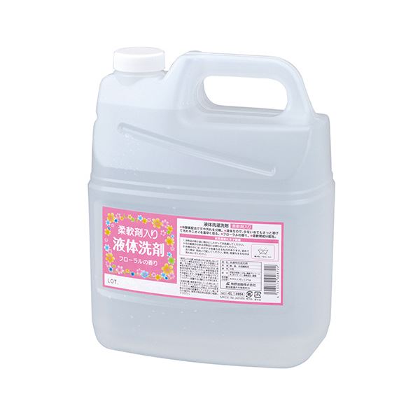 ■送料・配送についての注意事項●本商品の出荷目安は【1 - 5営業日　※土日・祝除く】となります。●お取り寄せ商品のため、稀にご注文入れ違い等により欠品・遅延となる場合がございます。●本商品は仕入元より配送となるため、沖縄・離島への配送はできません。■商品内容【ご注意事項】この商品は下記内容×5セットでお届けします。●無蛍●液体タイプ■商品スペック洗剤の種類：液体香り：フローラル内容量：4L標準使用量：水30Lに対し25g【商品のリニューアルについて】メーカー都合により、予告なくパッケージデザインおよび仕様（香り等）が変わる場合がございます。予めご了承ください。■サイズ・色違い・関連商品■1セット（4本入） 1セット■1本 5セット[当ページ][ 4904 ]