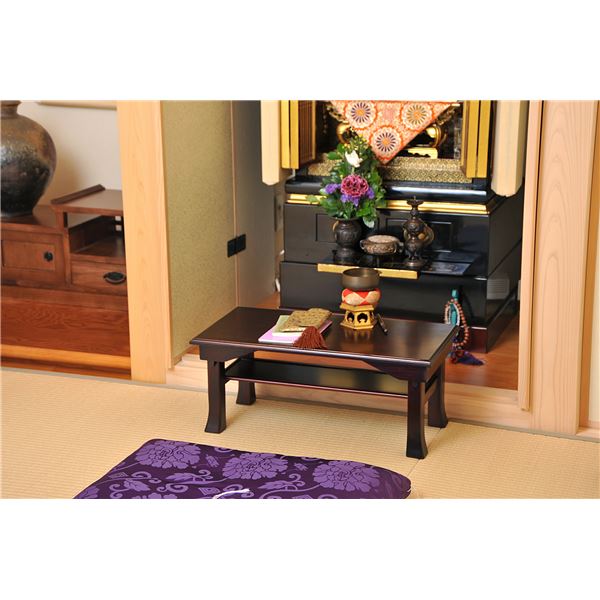 折りたたみ便利机 幅60cm ミニテーブル 配膳台 桐製【ブラウン】完成品 デスク 机 木製【代引不可】[21] [2]