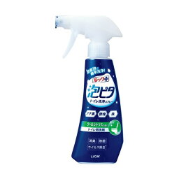 (まとめ) ライオン ルックプラス 泡ピタ トイレ洗浄スプレー クールシトラスの香り 本体 300ml 1本 【×30セット】 [21]