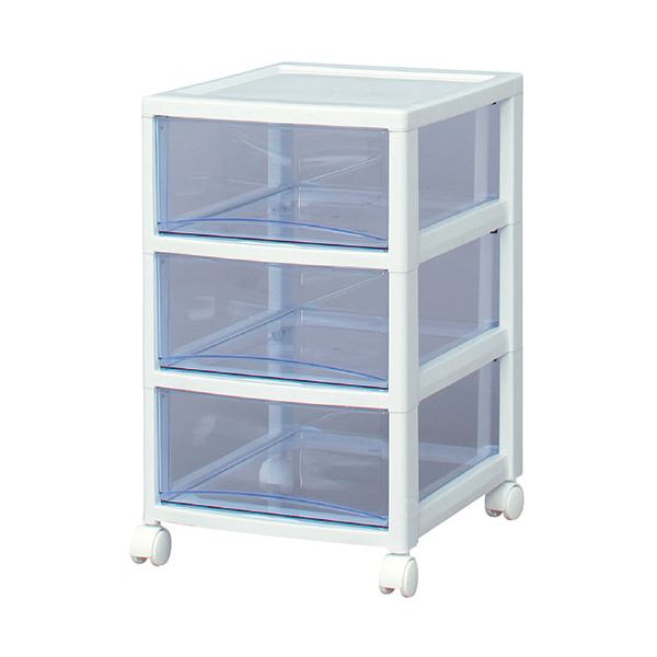 （まとめ） アイリスオーヤマ スーパークリアチェスト SCE-030【×3セット】[21](3)