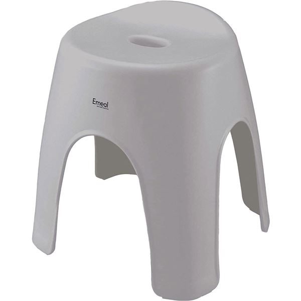 バスチェア 風呂椅子 座面高約35cm 約幅36.5cm グレー 通気性抜群 抗菌効果 Emeal エミール 浴室 風呂 バスルーム[21]