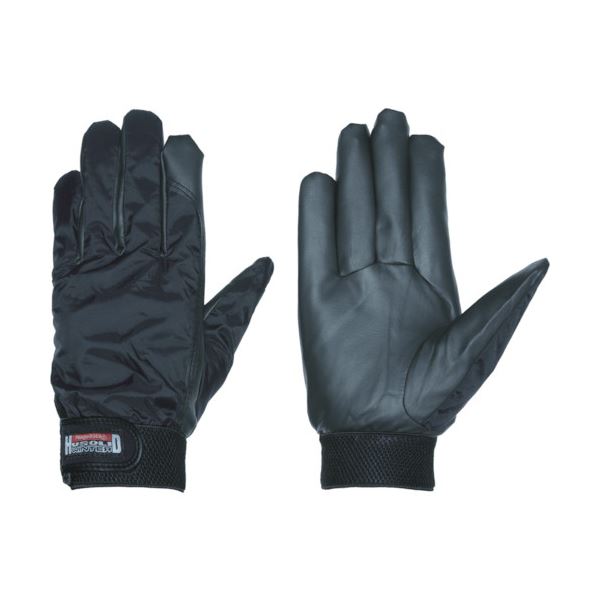 (まとめ) ペンギンエースジャパン ヒューソリッドウィンター ブラック/ブラック HW-2 L HW-2-BK/BK-L 1双 【×3セット】[21]