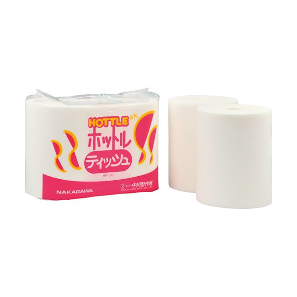 （まとめ）中川製作所 ホットル専用ティッシュ HP-100 （65シート×2ロール） B002-405-HP03 1パック 【×3セット】[21]