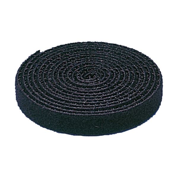 (まとめ) サンワサプライ ケーブルタイ面ファスナー フリーカットタイプ 長さ1500mm ブラック CA-MF5KN..