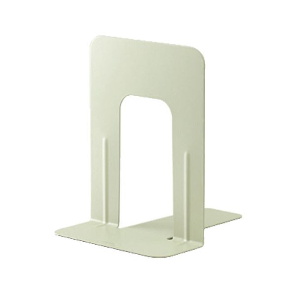 （まとめ） プラス ブックエンド Mサイズエルグレー BS-202 1組（2枚） 【×10セット】[21]