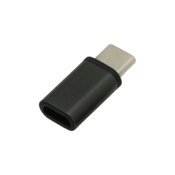 【5個セット】BAUT Type-C/micro変換コネクタ USB2.0 3A ガンメタ BCCMC30GMX5[21]