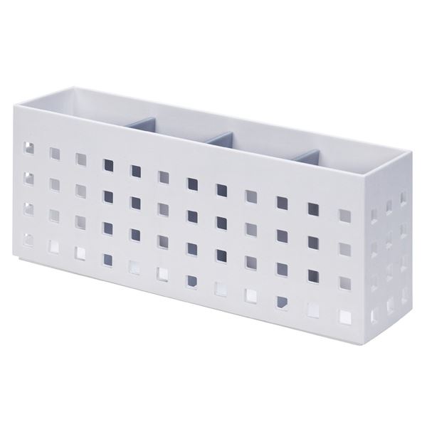 (まとめ) ストレージ/小物入れ 【マグネット式】 ロング ホワイト ラップホルダー キッチン収納 『Mag-..