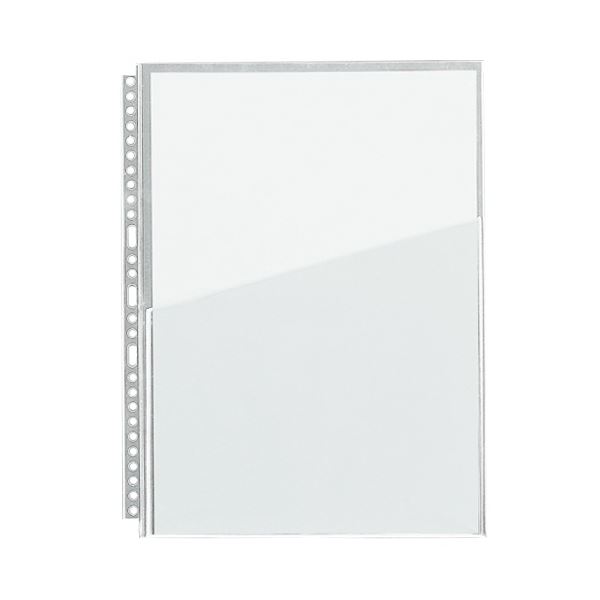 リヒトラブ ブックポケットW A4タテ30(2・4)穴 HB379 1パック(10枚)[21]