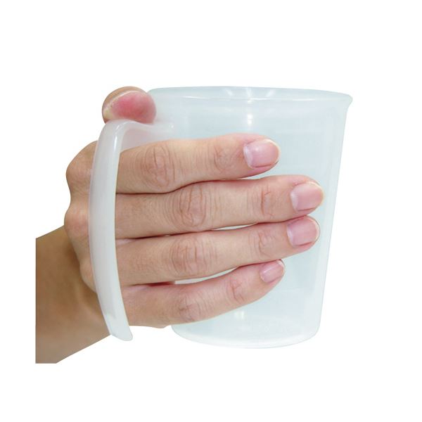 （まとめ）小森樹脂 手付スタッキングコップ ピンク 1個 【×20セット】[21]