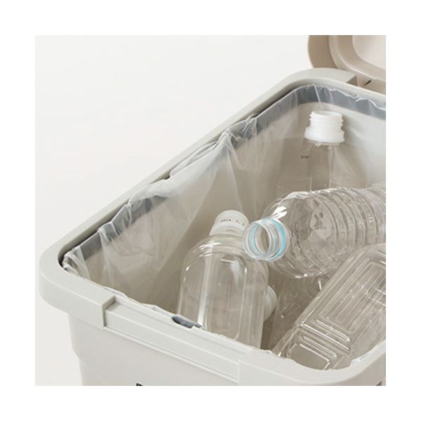 アスベル SPハンドル付ダストボックス70L ホワイト 1台[21]