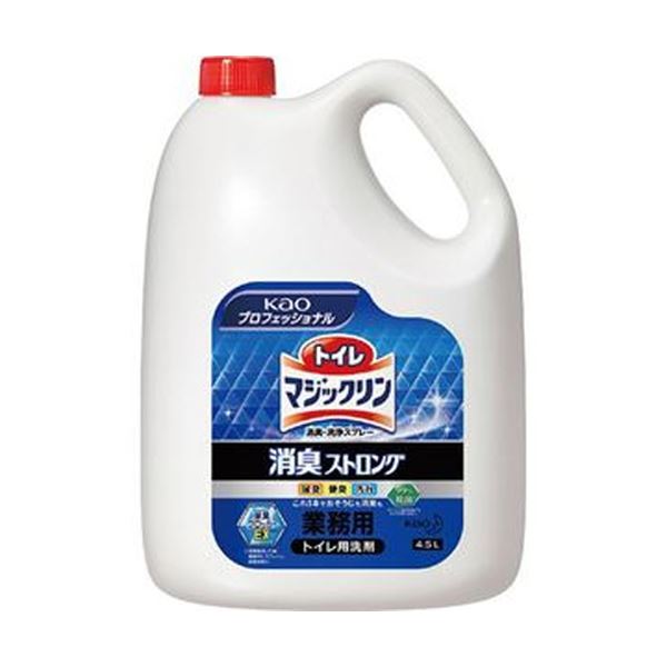 （まとめ）花王 トイレマジックリン消臭・洗浄スプレー 消臭ストロング 業務用 4.5L 1本【×3セット】[21]