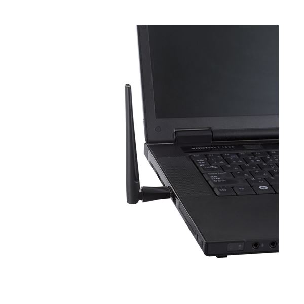 本家屋のエレコム 無線LAN子機 11ac/n/a/g/b 433+150Mbps USB2.0用ハイパワーアンテナ WDC-433DU2H2-B[21]｜アングル2